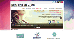 Desktop Screenshot of degloriaengloria.org