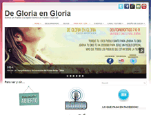 Tablet Screenshot of degloriaengloria.org